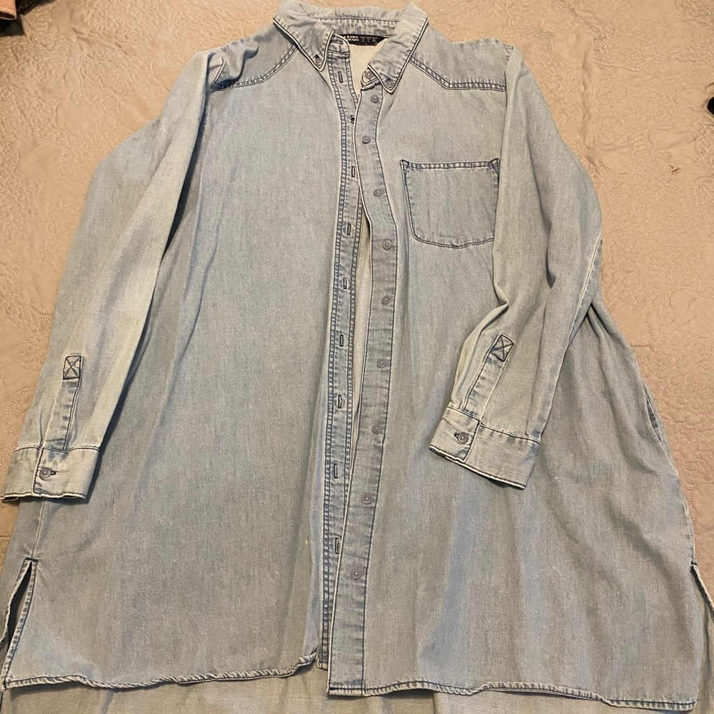 Denim Zara Shirt Dress